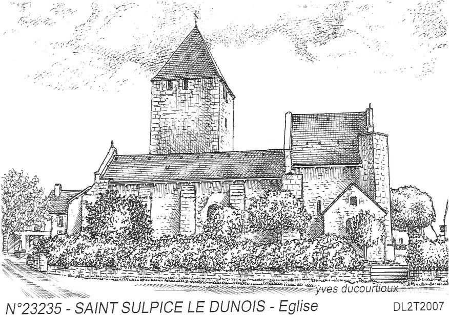N 23235 - ST SULPICE LE DUNOIS - église